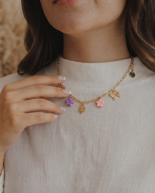 Beach style charm necklace