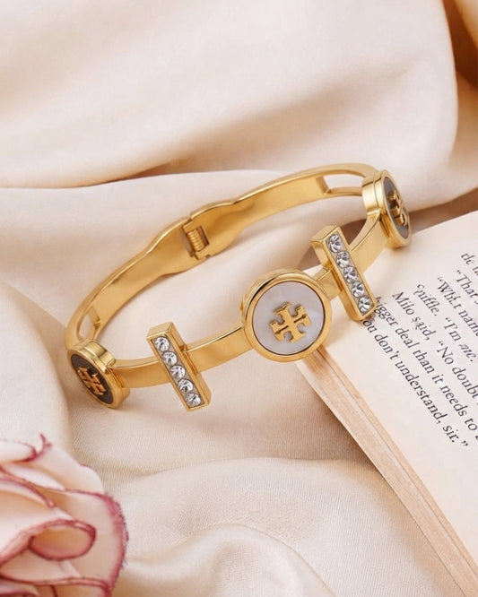 Emblem Crystal Bangle