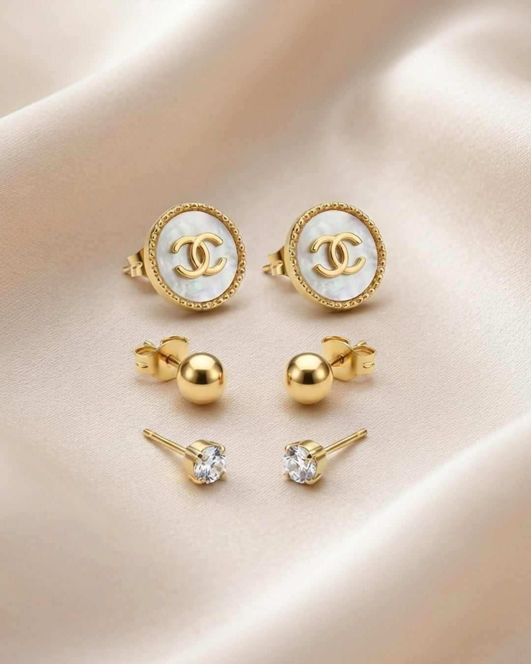Royal Logo Earring Set