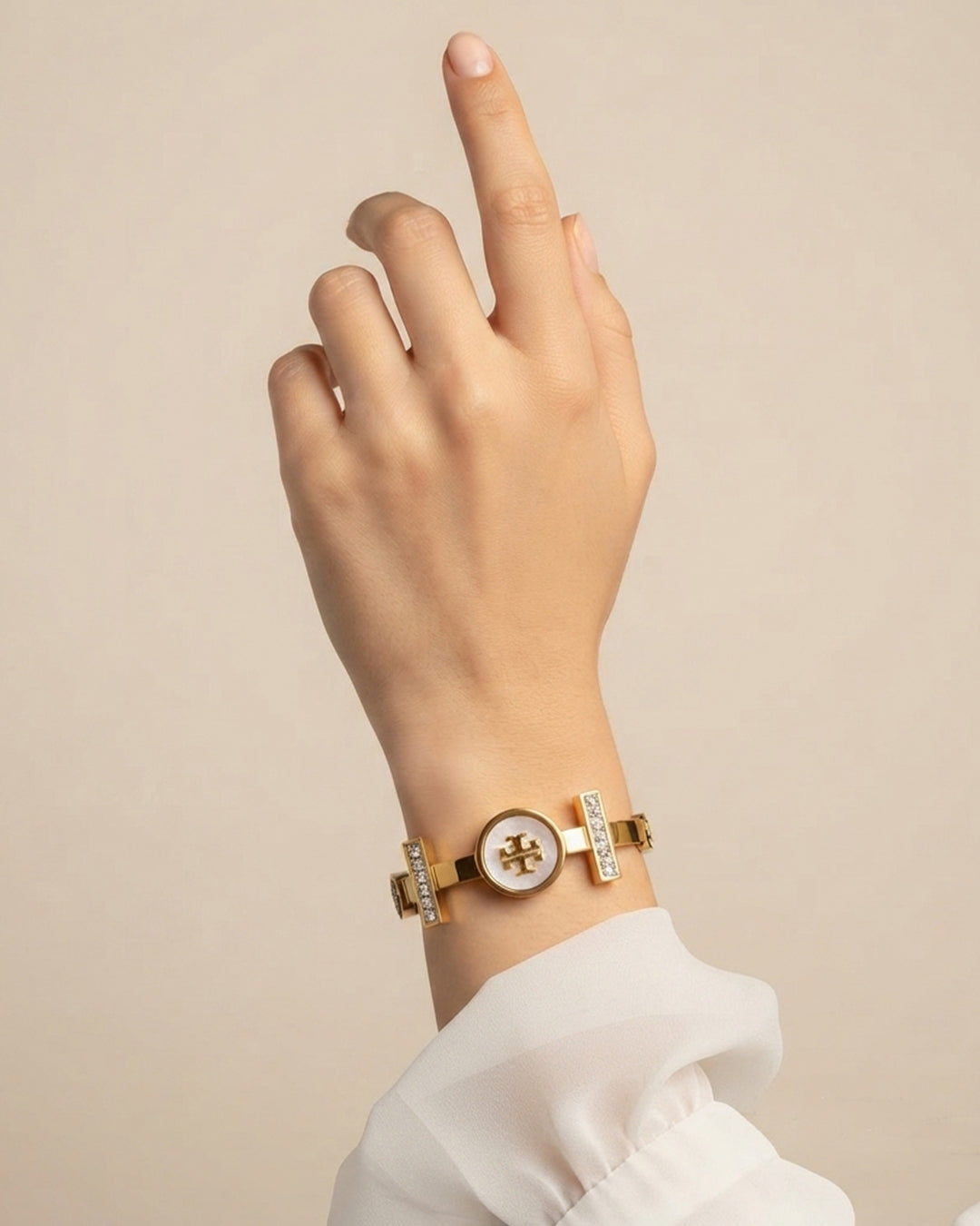 Emblem Crystal Bangle