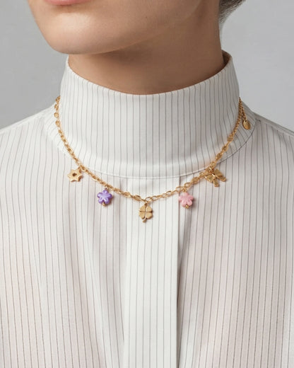 Beach style charm necklace